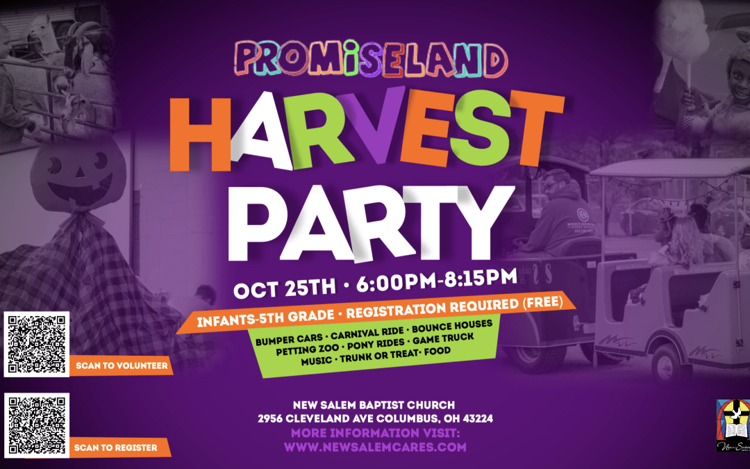 Upcoming Harvest Party October 25th – Register