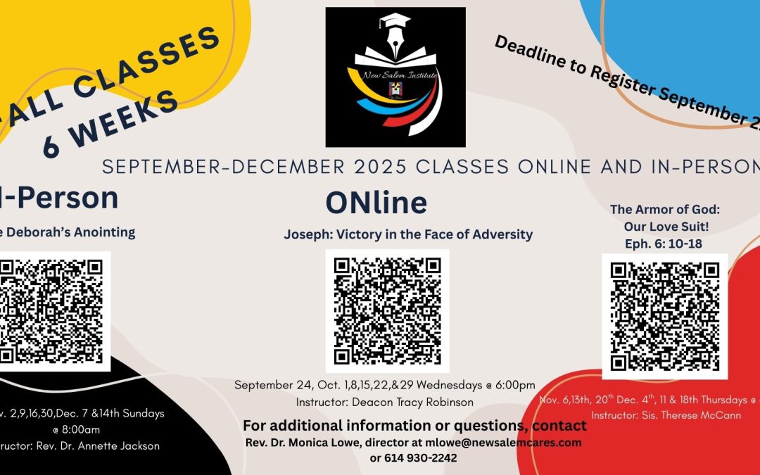 The NSI Institute Fall Classes are available now to register