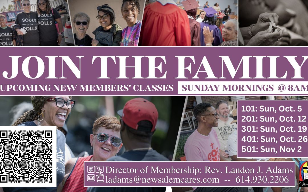New Members’ Classes starting up in October!