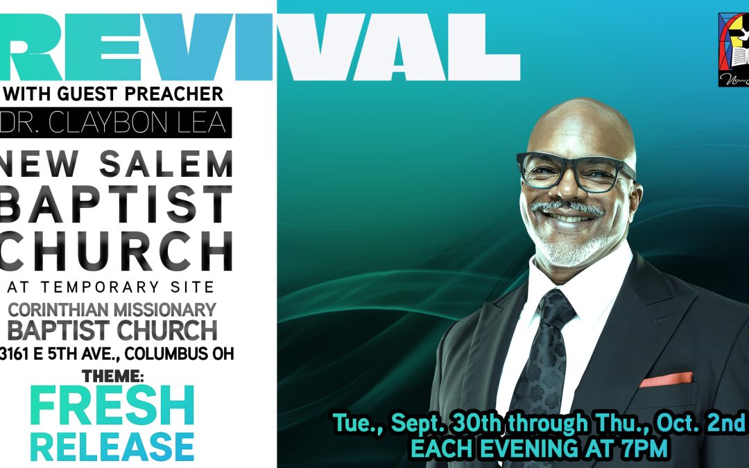 Fall Revival Starts Sept. 30th ** Updated Date