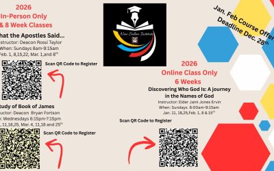 New Salem Institute is excited to offer 2026 course offerings in Jan/Feb